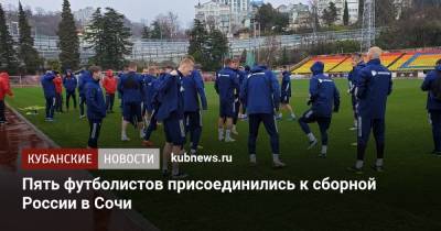 Пять футболистов присоединились к сборной России в Сочи