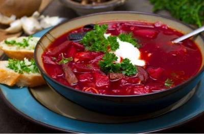 Борщ попал в топ-тройку лучших супов мира