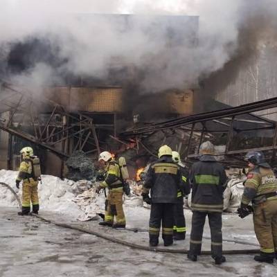 В Химках ликвидировано открытое горение на стекольном заводе