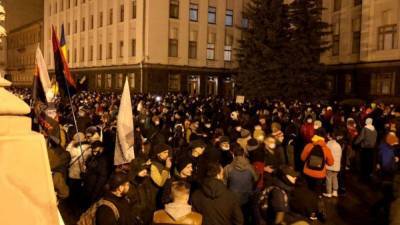 У Зеленского прокомментировали протест в поддержку Стерненко