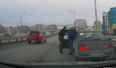 В Тюмени водителя-новичка избил оскорбившийся медленной ездой автохам (Видео)
