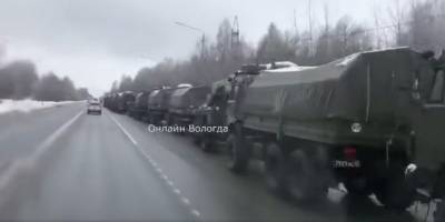 На трассе Вологда-Череповец заметили колонную военной техники – Назар Приходько предположил, что она может направляться в Украину - ТЕЛЕГРАФ