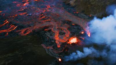 Исландский вулкан Фаградальсфьядль проснулся спустя 6000 лет.