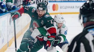 "Салават Юлаев" на своем льду уступил "Ак Барсу" в третьем матче серии плей-офф КХЛ