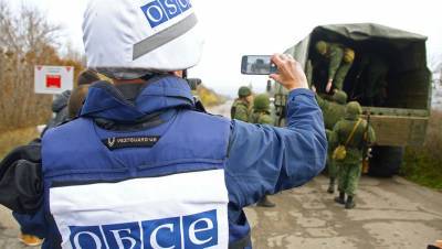 Миссия ОБСЕ сообщила об обстреле своего беспилотника в Донбассе