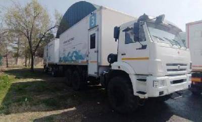 ЕАБР передал Минздраву Таджикистана две передвижные медицинские станции