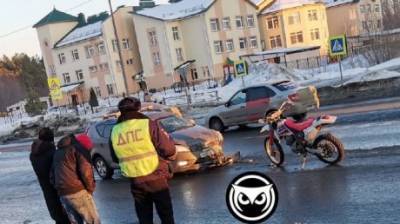 В Пензе на ул. Антонова в серьезное ДТП попал юный мотоциклист
