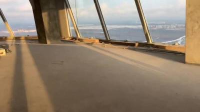 Завораживающие виды на Финский залив с высоты «Лахта Центра» попали на видео
