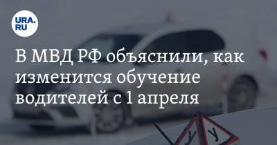 В МВД РФ объяснили, как изменится обучение водителей с 1 апреля