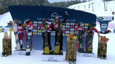 Дмитрий Логинов - Российские сноубордисты стали лучшими в командном параллельном слаломе на Кубке мира - 1tv.ru