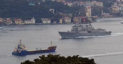 В Черное море вошел второй мощный корабль ВМС США - видео