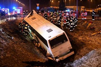 В Польше в ДТП попал автобус с украинцами, есть погибший: фото