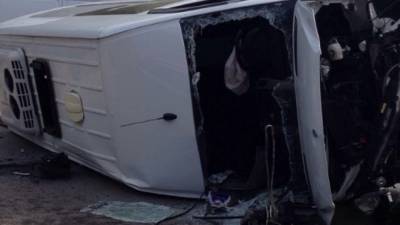Гражданин Украины погиб в перевернувшемся автобусе под городом Кошице