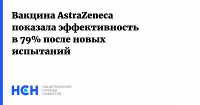 Вакцина AstraZeneca показала эффективность в 79% после новых испытаний