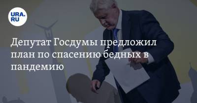 Депутат Госдумы предложил план по спасению бедных в пандемию