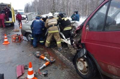 Три человека погибли в ДТП с микроавтобусом в Вологодской области