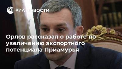 Орлов рассказал о работе по увеличению экспортного потенциала Приамурья