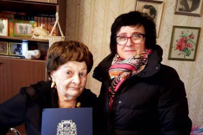 90-летний юбилей отметила псковичка, бывшая узница концлагерей