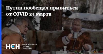 Путин пообещал привиться от COVID 23 марта