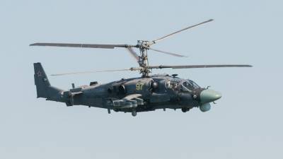Экипажи вертолетов Ка-52 уничтожили самолеты "противника" в ходе учений на Кубани