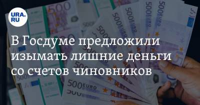 В Госдуме предложили изымать лишние деньги со счетов чиновников