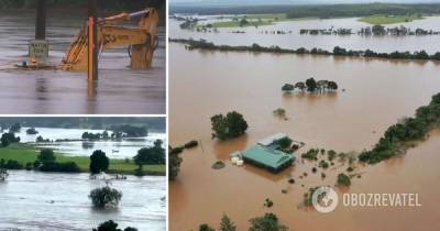 Ливни в Австралии спровоцировали наводнения, каких не было почти 100 лет. Фото и видео