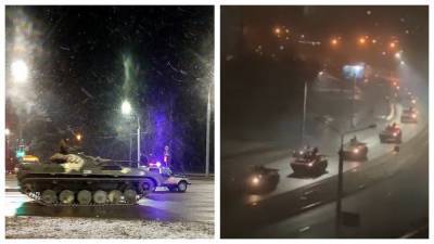 Огромную колонну танков и БМП заметили у границы Беларуси с Польшей: видео