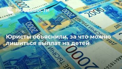 Егор Редин - Юристы объяснили, за что можно лишиться выплат на детей - ria.ru - Москва - Россия