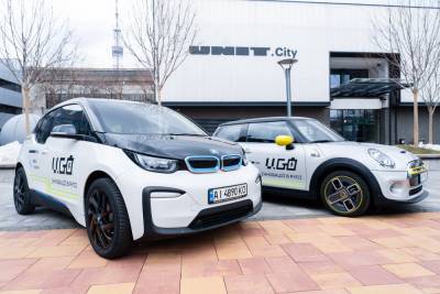 UNIT.City спільно з BMW та MINI запустив у Києві каршерінговий сервіс електромобілів U.Go
