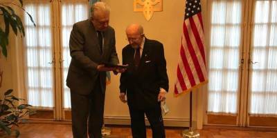 Украинский изобретатель в США Любомир Романкив награжден орденом Ярослава Мудрого