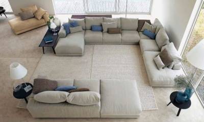 Модульный диван в интерьере: особенности и преимущества