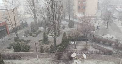Киев накрыла снежная буря фото, видео