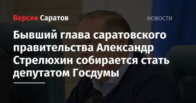 Бывший глава саратовского правительства Александр Стрелюхин собирается стать депутатом Госдумы