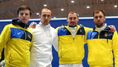 Мужская сборная Украины по фехтованию завоевала серебро на этапе Кубка мира в Казани