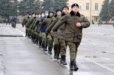 Казаки Всевеликого войска Донского провели первую тренировку перед парадом Победы в Москве