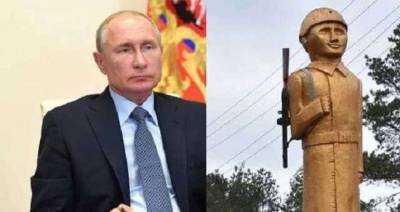 Памятник «Путину» обнаружили бдительные граждане на Житомирщине (фото)