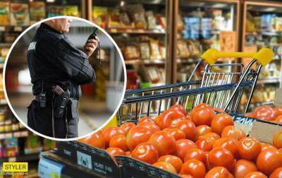 В Киеве охранник ударил женщину в супермаркете, но она оказалась «не промах» (ВИДЕО)