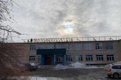 В Знаменском районе ведётся капитальный ремонт школы