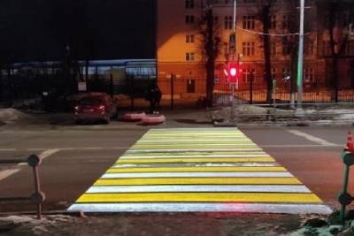 Световой пешеходный переход появился в Серпухове