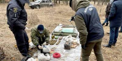 СБУ нашла с помощью GPS-координат тайник задержанного под Харьковом боевика «ЛНР»