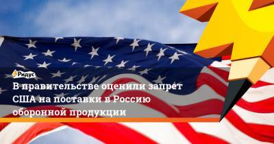 В правительстве оценили запрет США на поставки в Россию оборонной продукции