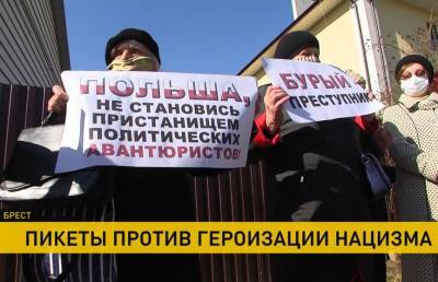 Пикеты против героизации нацизма: белорусы вышли к посольствам и консульствам Польши и Литвы