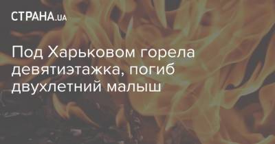 Под Харьковом горела девятиэтажка, погиб двухлетний малыш