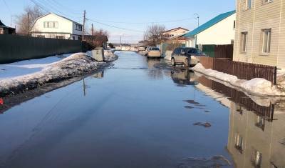 Жители тюменского микрорайона Воронина жалуются на затопленные улицы