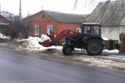 За сутки с улиц Рязани вывезли более 500 кубометров снега