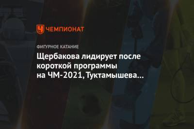 Щербакова лидирует после короткой программы на ЧМ-2021, Туктамышева — третья