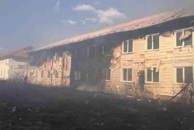 На Закарпатье произошел пожар в жилом комплексе, построенном для переселенцев