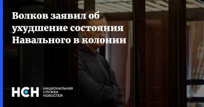 Волков заявил об ухудшение состояния Навального в колонии