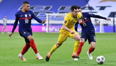 Украина на выезде сыграла вничью с Францией в отборе на ЧМ-2022