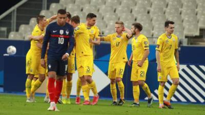 Франция упустила победу над Украиной в отборе чемпионата мира-2022
